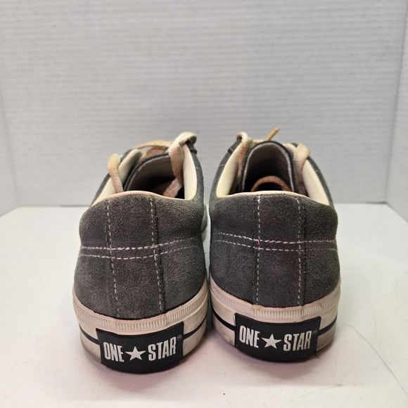 Vintage 90s Converse One Star Gray Suede‎ Shoes Kurt Cobain Grunge Men's Sz 9 - Picture 4 of 9